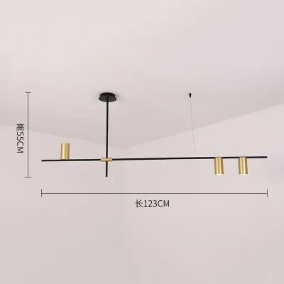 Scandinavian Post-modern wrought iron chandelier LED Creative Designer Tribes Chandelier Dining Room Coffee suspension luminaire