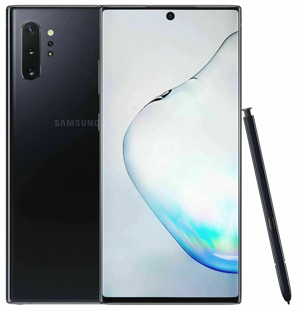 Samsung Galaxy Note10+ N975U1 Note10 Plus 6.8" AMOLED 256/512GB ROM 12GB RAM Snapdragon Fingerprint NFC 4G Original Cell Phone
