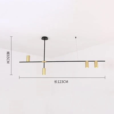 Scandinavian Post-modern wrought iron chandelier LED Creative Designer Tribes Chandelier Dining Room Coffee suspension luminaire