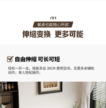 Cafe Table Living Room Dining Wooden Expandable Simple Island Luxury Kitchen Garden Home Furniture Mesas Comedor Craft Bar JGY
