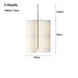 Designer Menu Hashira Cluster Pendant Light Vintage Cloth Lampshade Hanging Lamp Dining Room Minimalist Cylindrical Chandelier