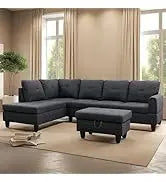 Cars Sofa for Living Room Set 3 Piece Modern Decor Loveseat Set with Arms and Nailhead,Includes Couch and A