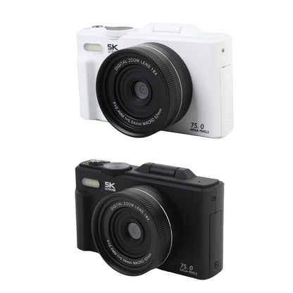 Camera with Flash 18XAF Autofocus Compact High Definition 5K Digital Camera Portable 3 Inch  Screen for Video