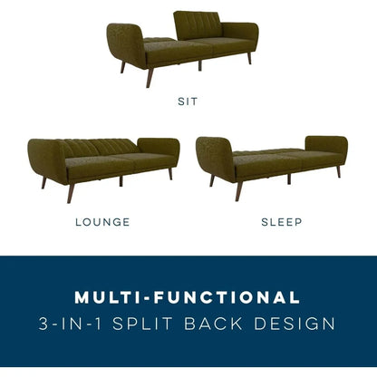 Living room Sofa,Futon Couch 34.5"Dx81.5"Wx31.5"H with Adjustable Backrest Convertible Futon Sofa Bed Suitable for living room
