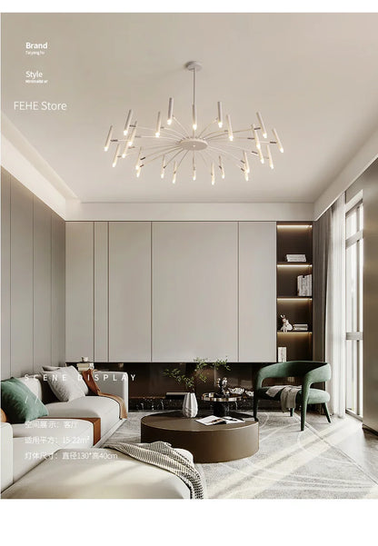 Living room lamp, new light luxury bedroom chandelier Nordic lamps modern minimalist atmosphere For home dining room Lights