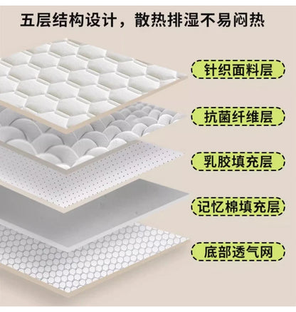 Thai latex filling Mattress Floor mat Foldable Slow rebound Tatami Cushion Cover Bedspreads 5/8cm thickness King Twin Queen Size