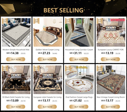 European Living Room Carpet Rugs for Bedroom  Outdoor Rug  Living Room Decor Tatami Rug Entrance Door Mat Area Rug Large luxury