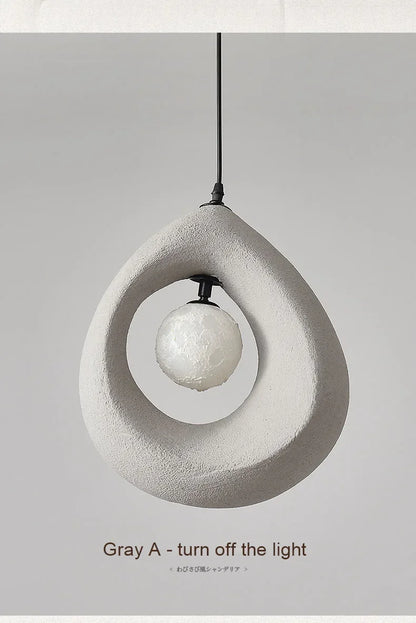 Japanese Wabi Sabi Pendant Lights Minimalist Bedroom Kitchen Island G9 LED Chandeliers Home Decor Living Room Hanging Lamps