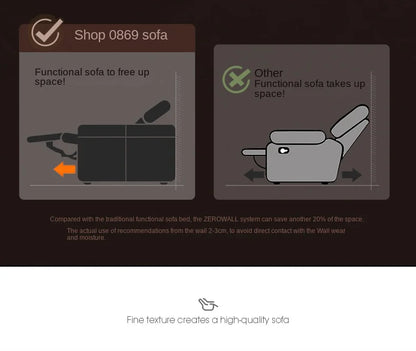 Modern Multifunctional Electric Recliner Sofa Home Theater Video Room Genuine Leather Fabric Wood for Living Video Hall