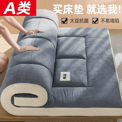 Tatami Soft Mattress for Dormitory Single Bed Mat Soy Fiber Cushioned Floor Mat Double Mattress for Comfortable Sleep