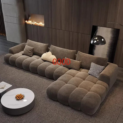 Relaxing Fancy Sofa Cheap Stretch Brown Floor Recliner Sofa Puffs Sectional Juego De Muebles Para Sala Living Room Furniture