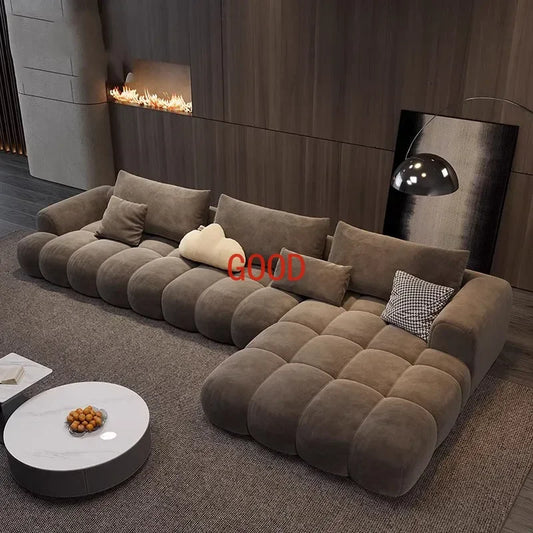 Relaxing Fancy Sofa Cheap Stretch Brown Floor Recliner Sofa Puffs Sectional Juego De Muebles Para Sala Living Room Furniture