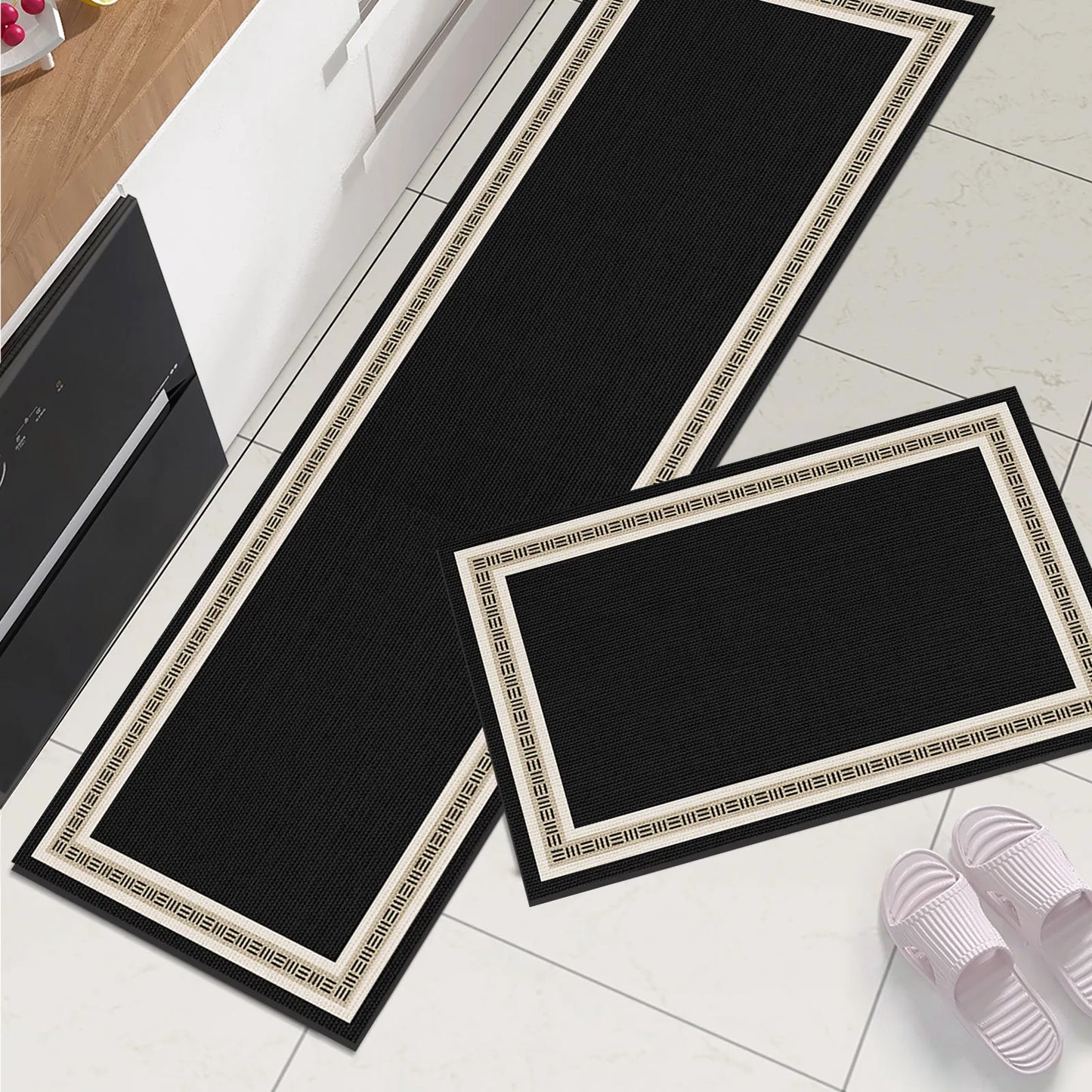 Long Area Retro Diatomite Kitche Floor Mat Waterproof Kitchen Rug For Living Room Hallway Bathroom Mats Doormat Washable