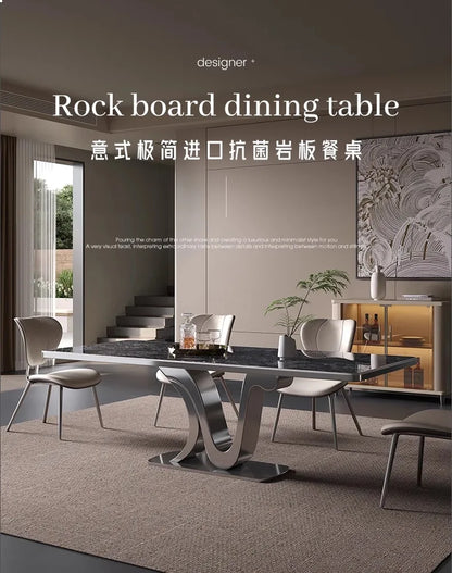 Kitchen Luxury Dining Table Modern Study Large Industrial Bar Living Room Home Furniture Mesas De Comedor Extended Garden JGY