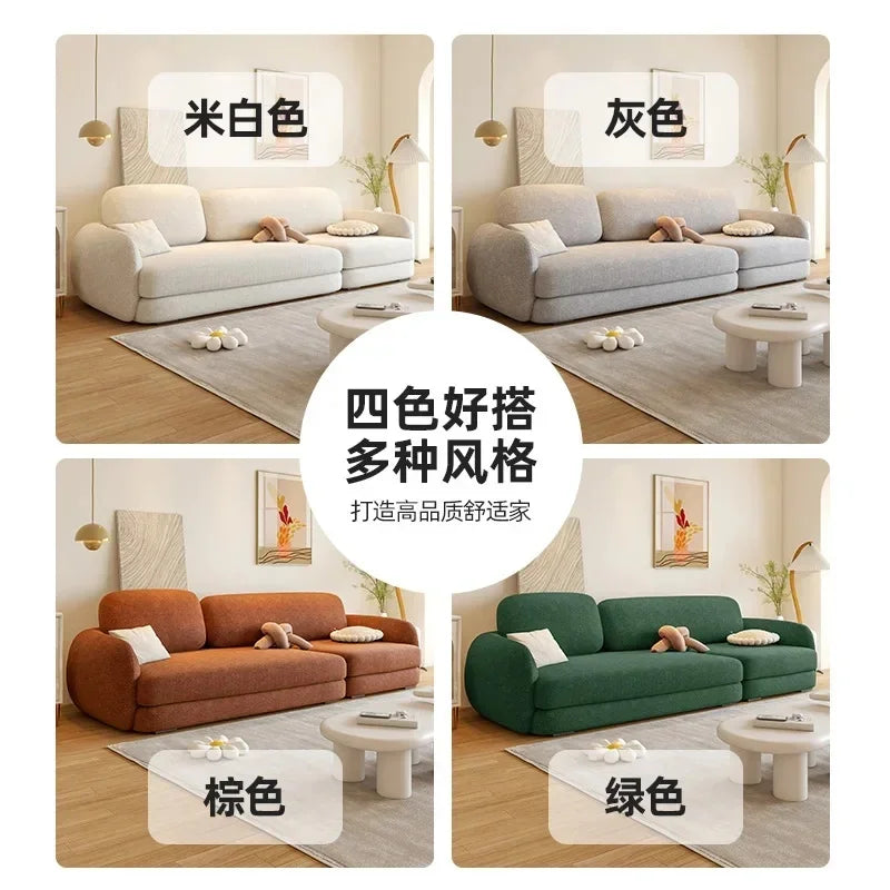 Modern Corner Sofa Bed for Living Room, Recliner Floor Couch Single Luxury Nordic Furniture