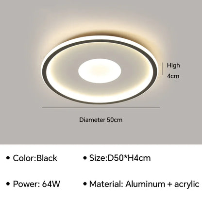 Modern LED Ceiling Light For Bedroom Living Dining Room Study Aisle Balcony Chandelier Indoor Home Decor Lighting Fixture Luster