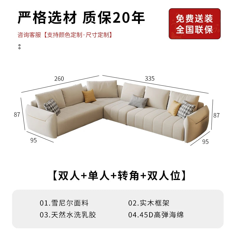 Corner Nordic Living Room Sofas Modern Floor Lounge White Outdoor Sofa Designer Love Seat Sectional Divano Trendy Furniture