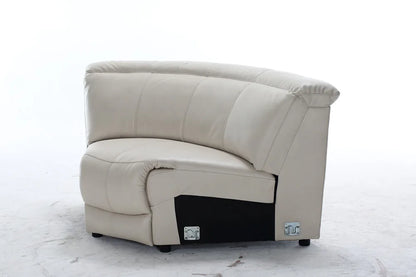 Italian Leather Furniture Set Living Room Electric Motion Sectional Power Recliner Sofa