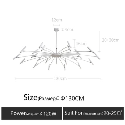 Living room lamp, new light luxury bedroom chandelier Nordic lamps modern minimalist atmosphere For home dining room Lights