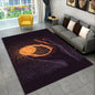 3D Bitcoin Virtual Currency Area Rug Large, Carpet Rug for Living Room Bedroom Sofa Playroom Doormat Decor, Kid Non-slip Floor Mat