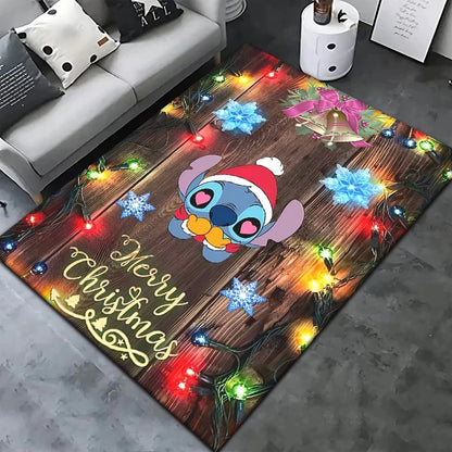Stitch Cartoon Carpet Rug for Living Room Bedroom Decoration Picnic Camp Kitchen Carpet Crawling Carpet Decoration