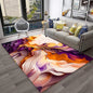 HD Colour Fluid Irregular Illusion Marble 3D Carpet Rug for Home Living Room Sofa Doormat Decor,kids Area Rug Non-slip Floor Mat