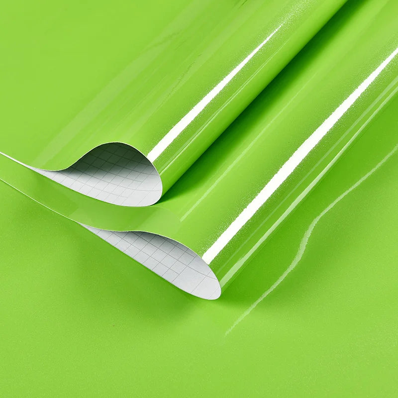 80cm Solid Color Decorative Film PVC Self Adhesive Wall Paper Furniture Renovation Stickers Kitchen Cabinet Waterproof Wallpaper