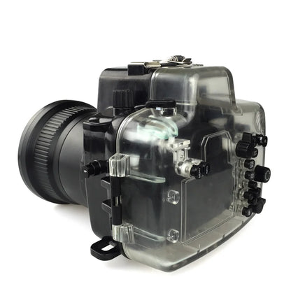 Meikon 40 M 130ft Waterproof Underwater Camera Housing Diving Kasus untuk Canon EOS DSLR 80D Digital Kamera Scuba Pakaian