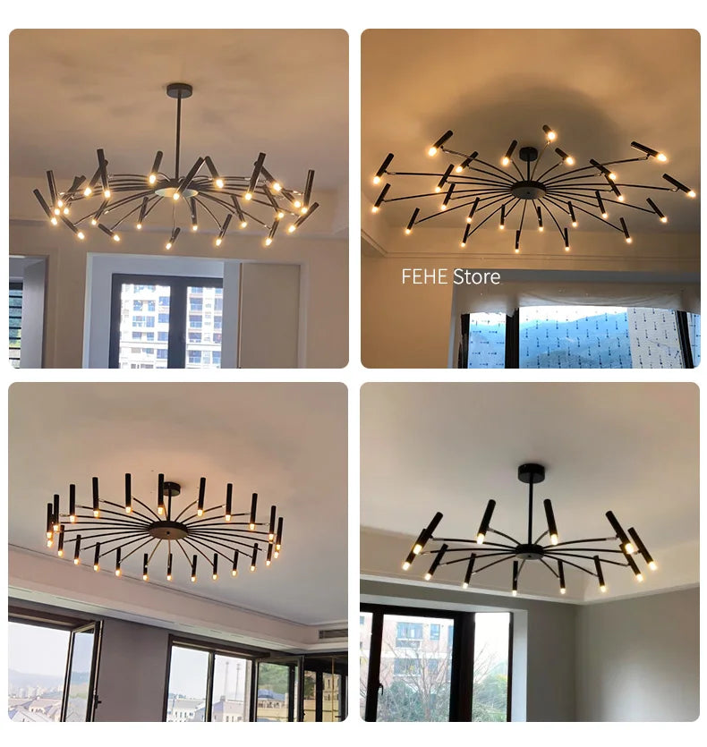 Living room lamp, new light luxury bedroom chandelier Nordic lamps modern minimalist atmosphere For home dining room Lights