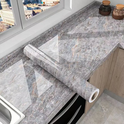 40cm Oil Fume Patch Kitchen Cabinet Storage Fire Resistance Waterproof Wall Stickers Thermal Insulation Self-adhesive Wallpaper