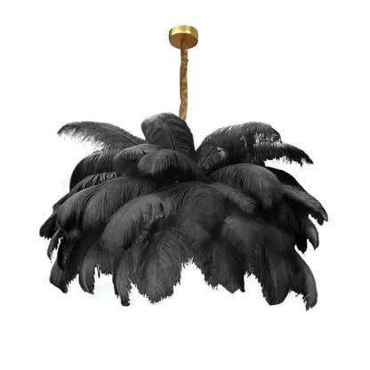 Feather Chandelier Ceiling Lamp LED Pendant Light Nordic Home Decor Lustre Modern Chandelier Pendant Light for Living Room