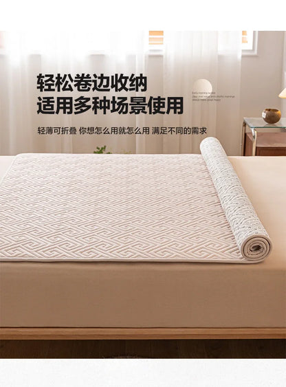 Twin Bed Mattress Single Living Room Full Folding Camping Mattress Massage Portable Viscoelastic Topper Colchon Home Furniture