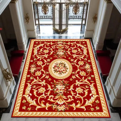 Black Gold High-end Luxury Carpet Living Room Large Area Rug Europe and America Home Decoration Bedroom Rug Washable Floor Mat
