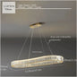 2024 Led Luxury Crystal Ceiling Pendant Lamp Living Room Bedroom Hanging Chandelier Bar Dining Table Light for Room Decor Lustre
