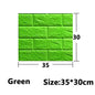 1-30Pcs 35cmx30 3D Wall Panels Stickers Wallpaper DIY Waterproof for Living Room Bedroom Kitchen Background Decoration