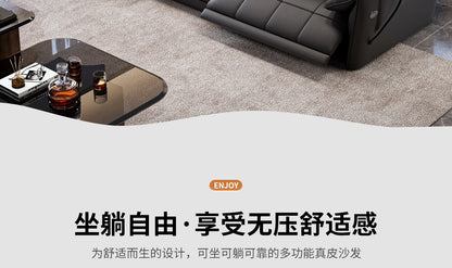 Genuine Leather Modern Sofa Chair Living Room Electric Designer Reclining Sofa Italian Loveseat Divano Soggiorno Home Furniture