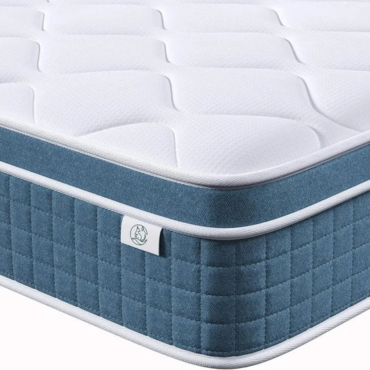Hybrid 10 Inch Twin Size Mattress in a Box with Pocket Springs and Memory Foam