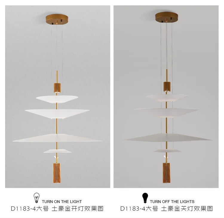 Modern Flying Saucer LED Pendant Lights Personality Home Decor Hanging Lamp Dining Table Bar Living Room Artistic UFO Chandelier