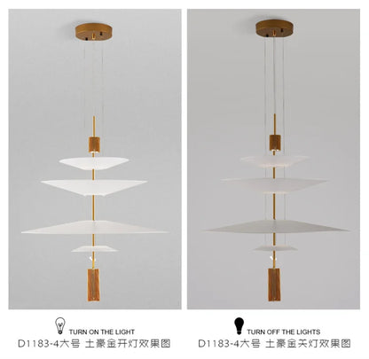 Modern Flying Saucer LED Pendant Lights Personality Home Decor Hanging Lamp Dining Table Bar Living Room Artistic UFO Chandelier