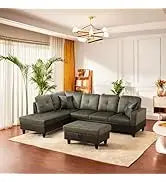 Cars Sofa for Living Room Set 3 Piece Modern Decor Loveseat Set with Arms and Nailhead,Includes Couch and A