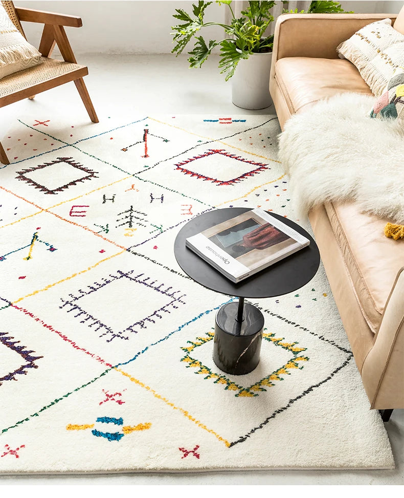 Carpet for Living Room Ethnic Style Large Area Fluffy Children Bedroom Rug Home Decoration Cloakroom Plush Mat ковер Tapete 러그