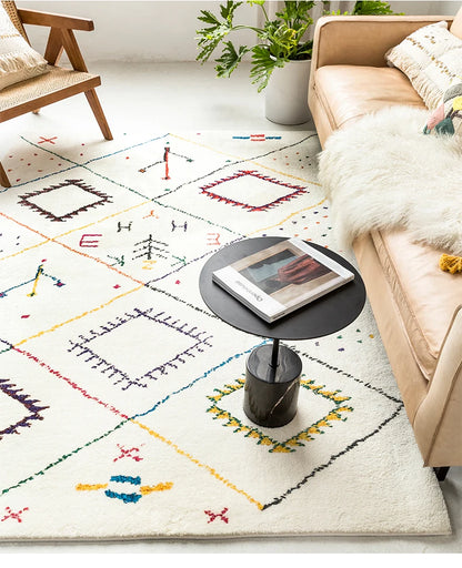 Carpet for Living Room Ethnic Style Large Area Fluffy Children Bedroom Rug Home Decoration Cloakroom Plush Mat ковер Tapete 러그