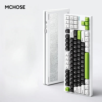 MCHOSE GX87V2 Mechanical Keyboard Wireless Tri-mode Hot-Swap GASKET RGB Quick Release Custom CNC Aluminum Office Gaming Keyboard