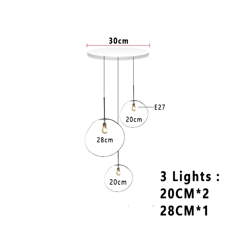 Nordic Lava Loft LED Pendant Light Modern Light PVC Lighting Living Room Indoor Decor Home Fixtures Kitchen Hanging Pendant Lamp
