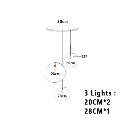 Nordic Lava Loft LED Pendant Light Modern Light PVC Lighting Living Room Indoor Decor Home Fixtures Kitchen Hanging Pendant Lamp