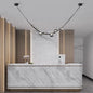 Modern Minimalist Restaurant Gray Decorative Chandelier Nordic Art Designer Villa Duplex Suspended Living Room Staircase Chandel