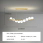 Modern Led Long Ceiling Chandelier Suspension Glass Balls Dining Table Room Kitchen Home Decor Hanging Lamp Front Desk Lights
