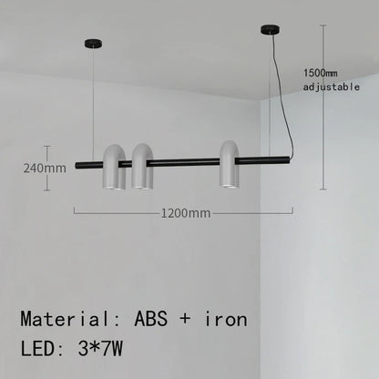 Cirkus scandinavian pendant light LED U-shaped tube chandelier Simple creative lamp Living Room Decoration restaurant lights