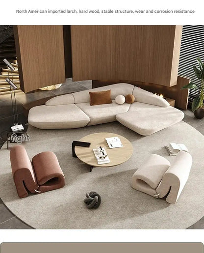 Design European Modern Sofas Leisure Light Luxury  Comfortable High Quality Living Room Sofa Sectional Decor  Muebles Furniture