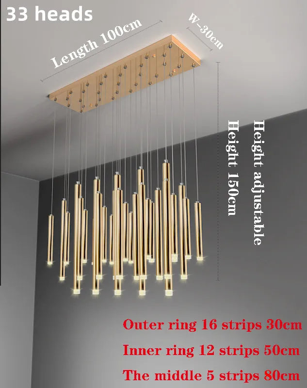 Modern Minimalist Led Dining Room Chandelier Nordic Luxury Living Room Lights Kitchen Island Dining Table Decorative Lamps